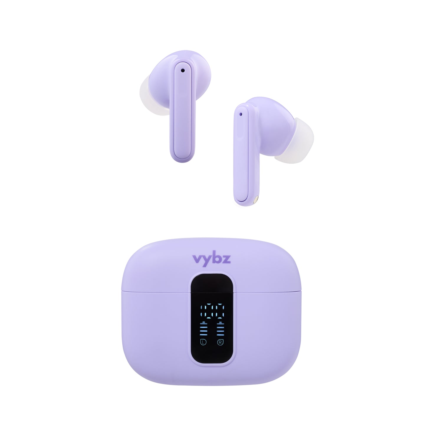 Vybz Pro True Wireless Earbuds with Noise Cancellation and Charging Case