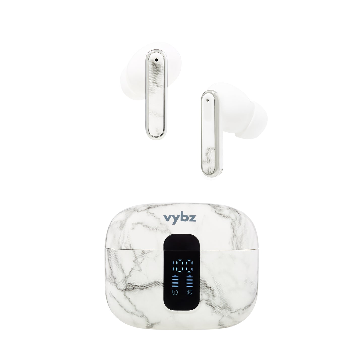 Vybz Pro True Wireless Earbuds with Noise Cancellation and Charging Case