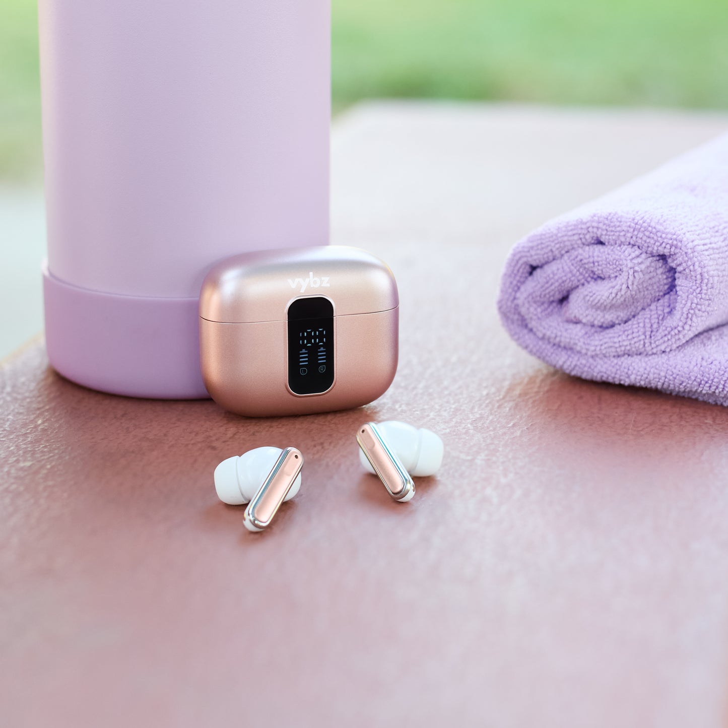 Vybz Pro True Wireless Earbuds with Noise Cancellation and Charging Case