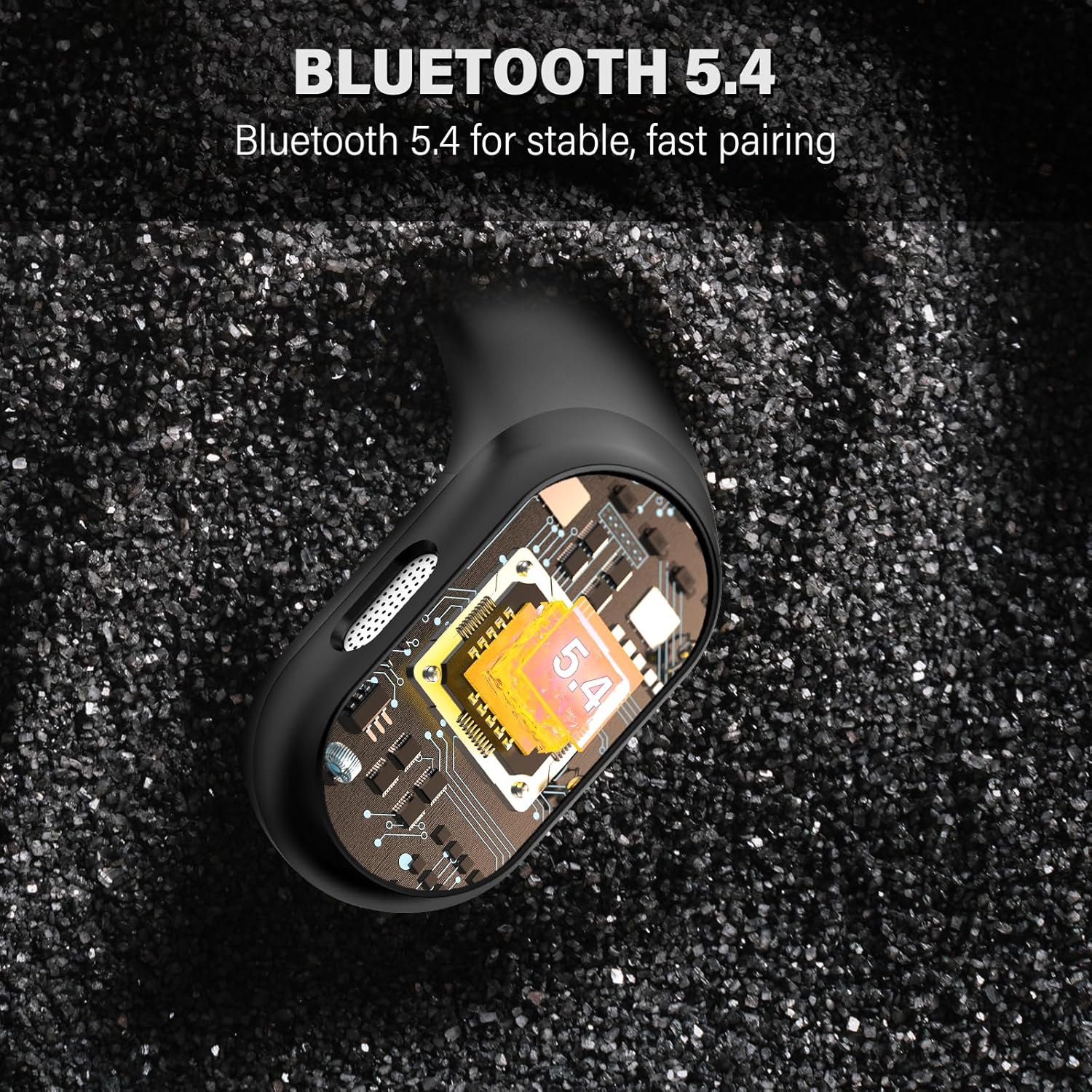 Vybz Open-Ear True Wireless Headphones with Charging Case