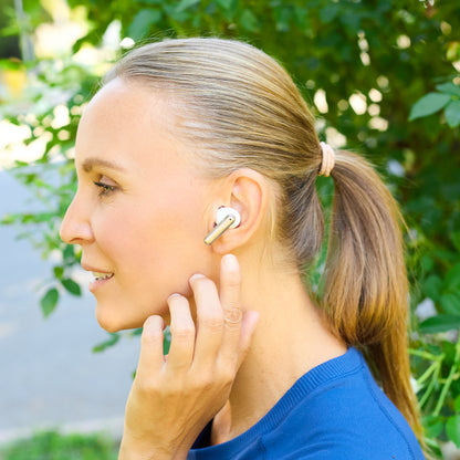 Vybz Pro True Wireless Earbuds with Noise Cancellation and Charging Case