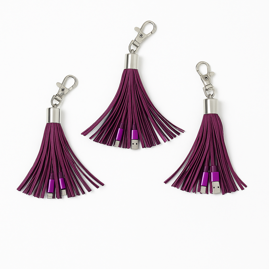 Vybz Universal Charging Tassels for Apple & Android - 3 Pack