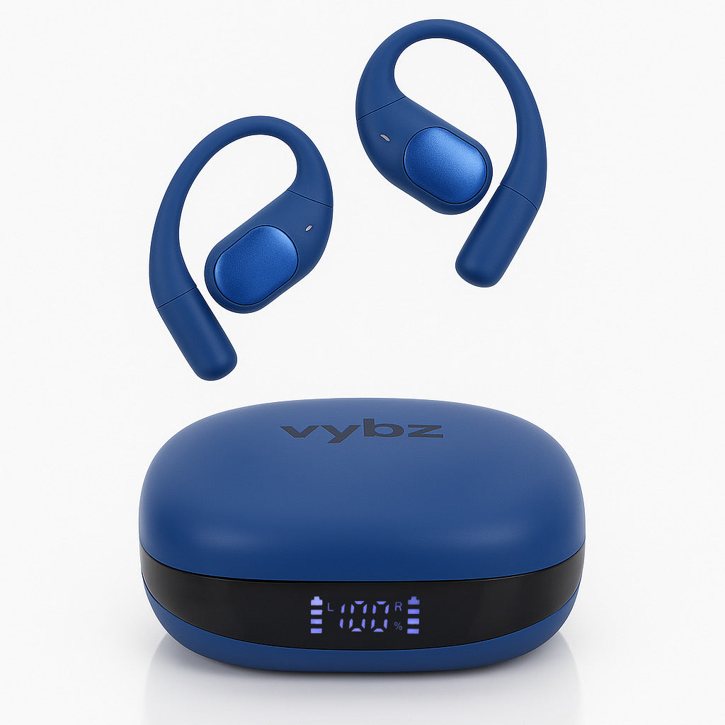 Vybz Open-Ear Wireless Headphones – All-Day Comfort & Awareness