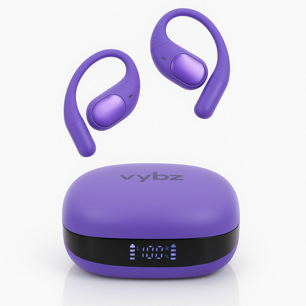 Vybz Open-Ear Wireless Headphones – All-Day Comfort & Awareness