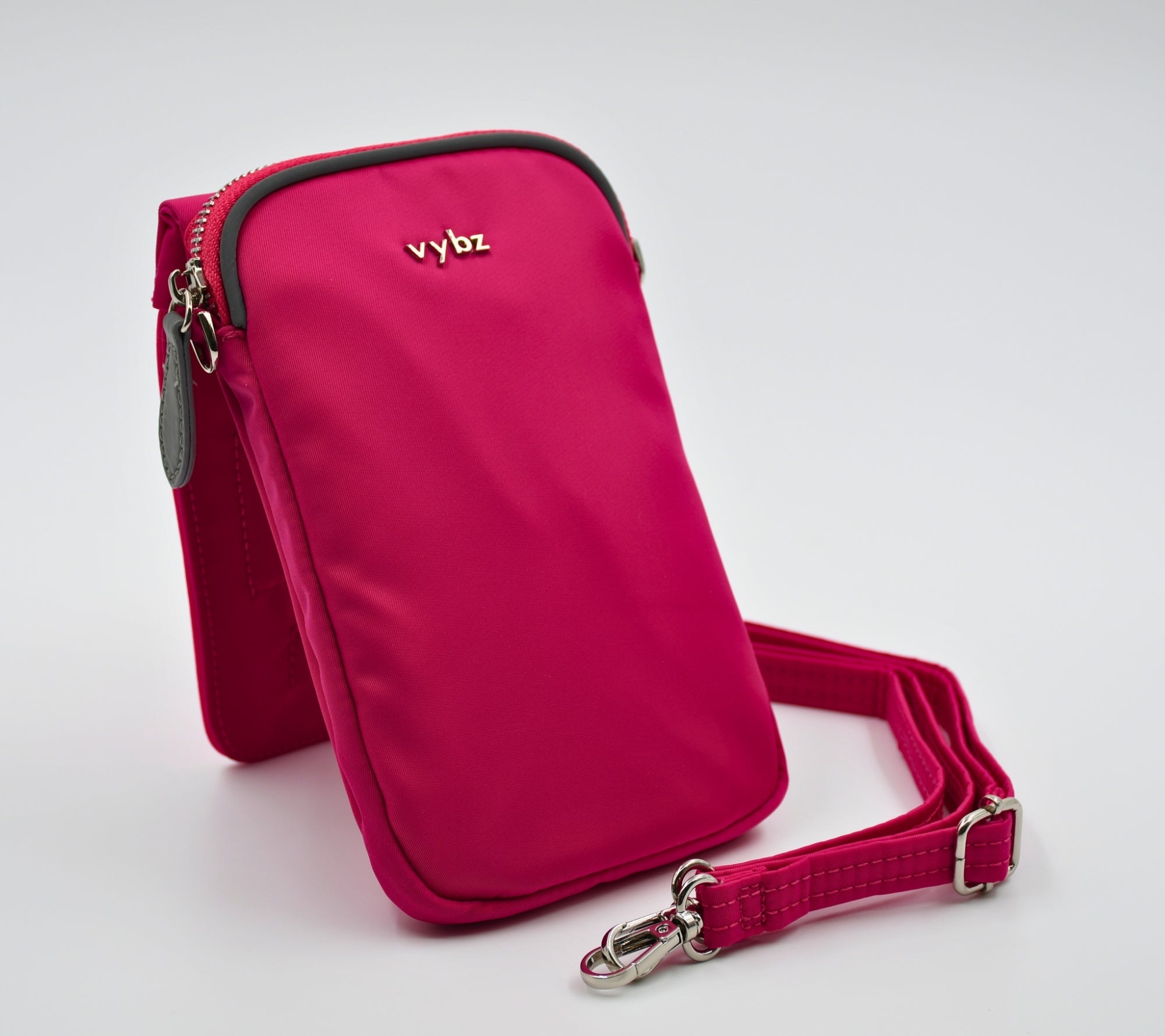 Vybz Magentic Pocket Pal Pro w/ Zippered Pocket & RFID Block and Removable/Adjustable Strap