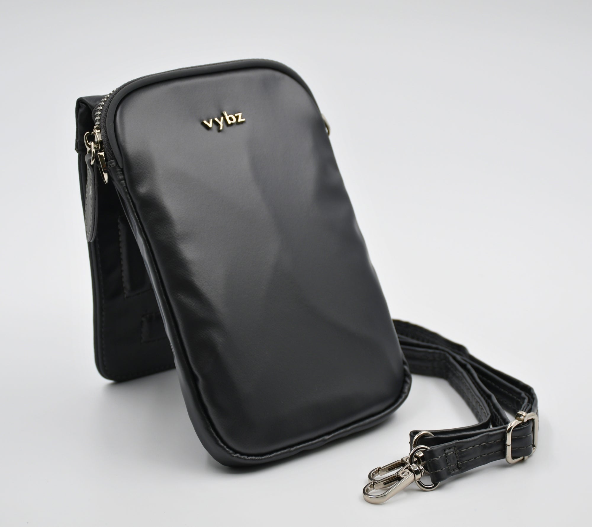 Vybz Magentic Pocket Pal Pro w/ Zippered Pocket & RFID Block and Removable/Adjustable Strap