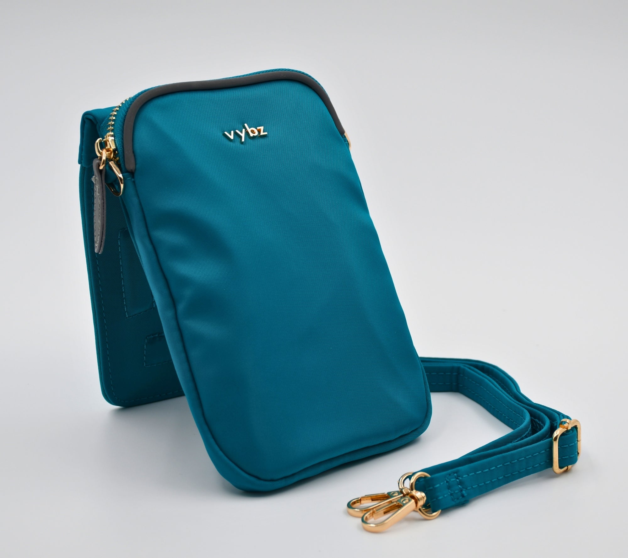 Vybz Magentic Pocket Pal Pro w/ Zippered Pocket & RFID Block and Removable/Adjustable Strap