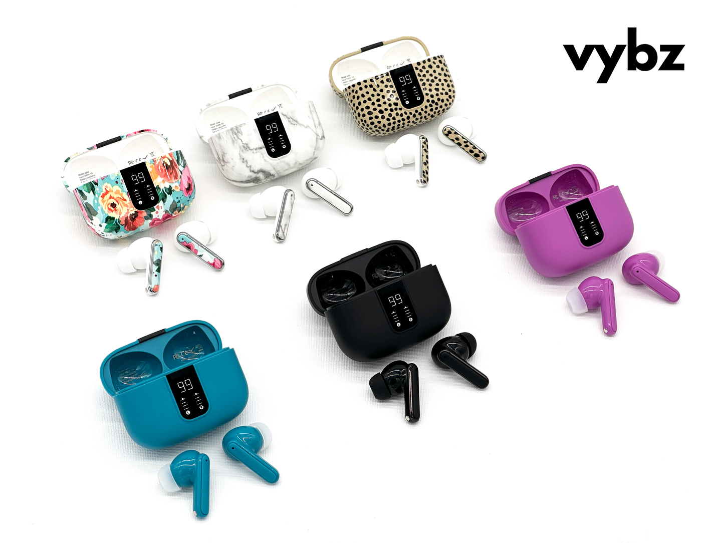 VYBZ Truly Wireless Earbuds with Charging Case